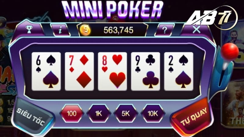 Mini Poker - Slot game yêu thích tại Ab77