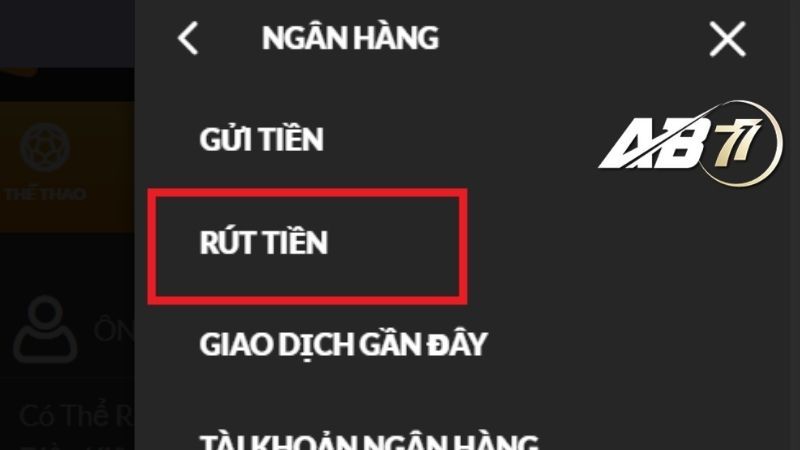 Hướng dẫn rút tiền 